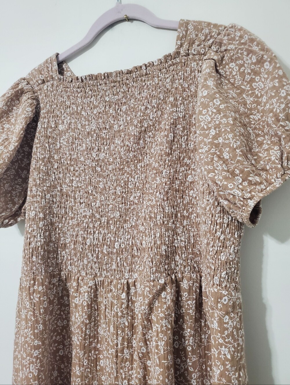 The Main Street Exchange Samantha Smocked Back Ditsy Floral Midi Dress XL - Picture 5 of 12
